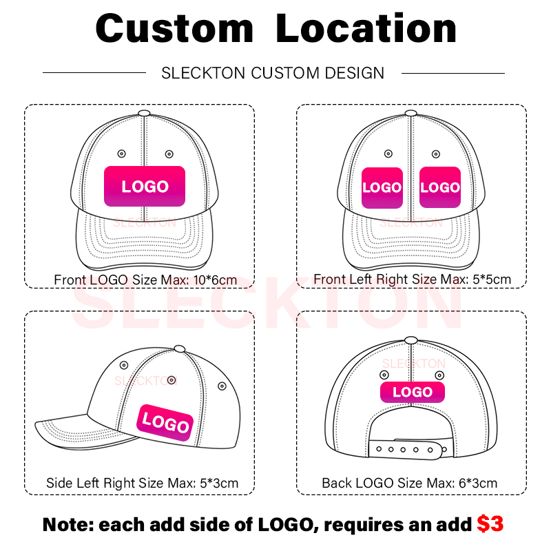 SLECKTON Boné de beisebol com  - Embroidery Design Logo avaliação e preço