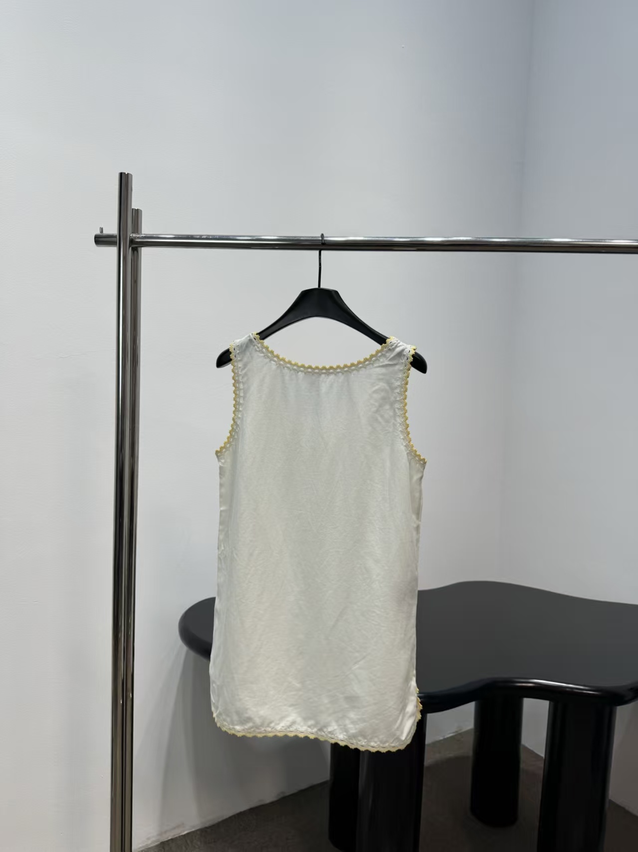 Vestido feminino solto sem man - Embroidery Yellow Dress avaliação e preço